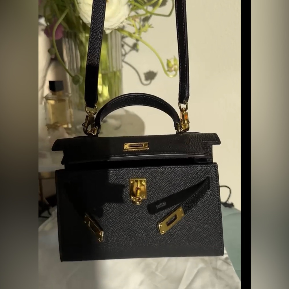 Vegan Petite Plain Top Handle Bag